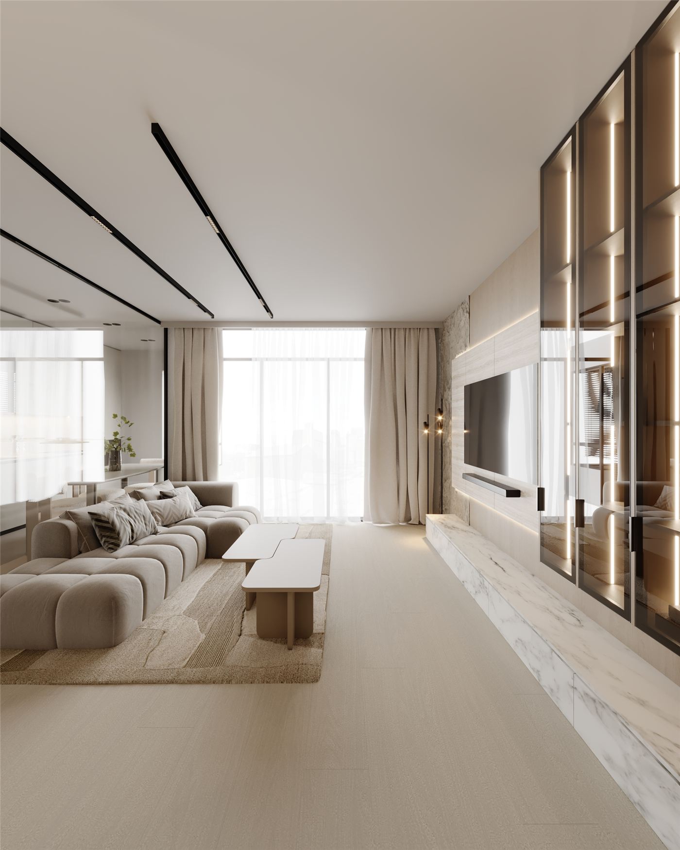 Akcent 49, design interior apartament în București, imaginea 3