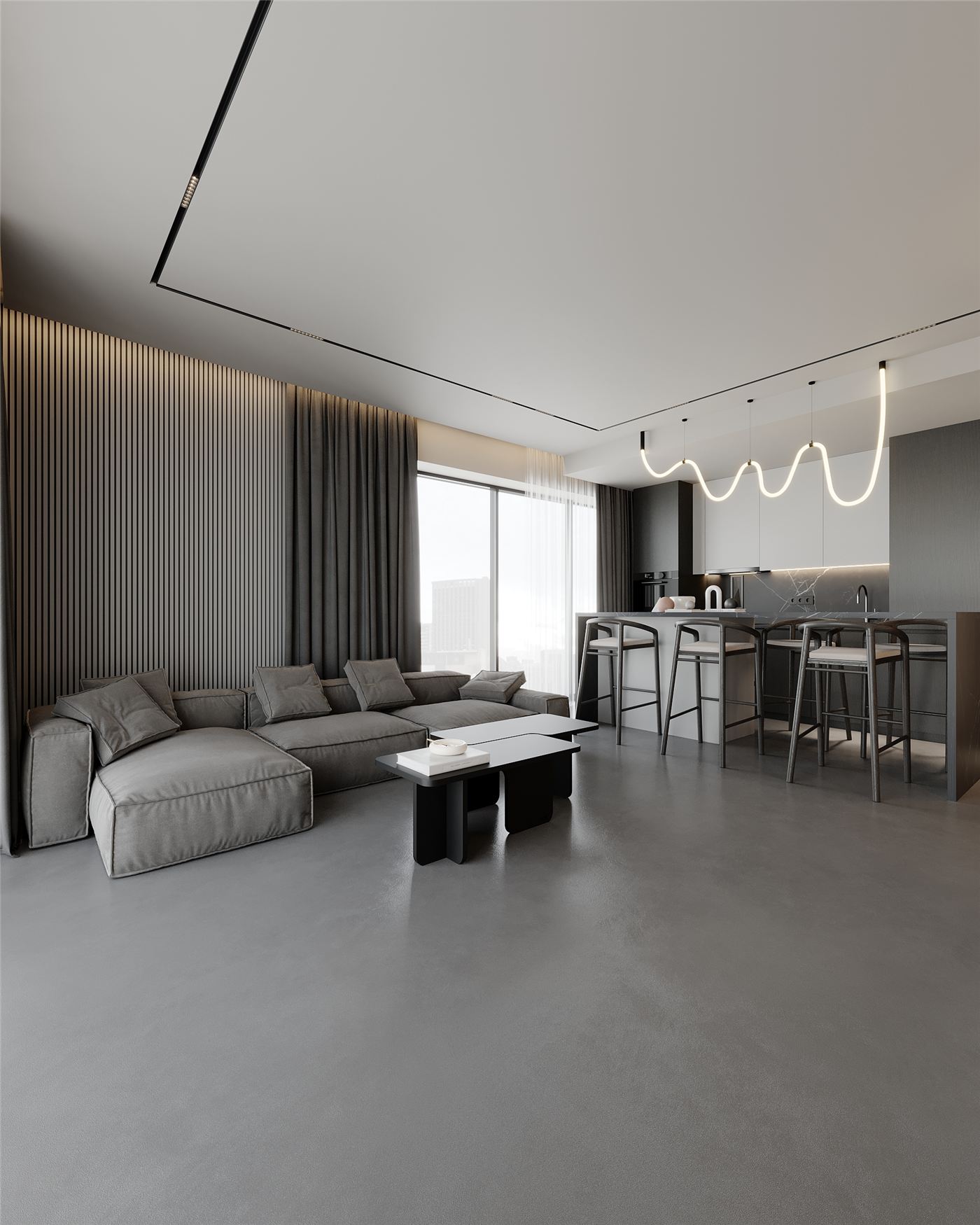 ONE 100, design interior apartament în Pipera, imaginea 2