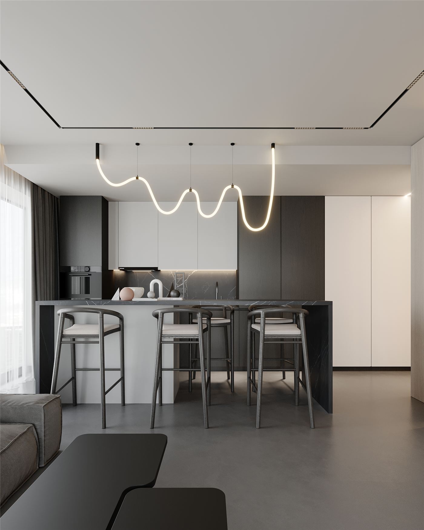 ONE 100, design interior apartament în Pipera, imaginea 3